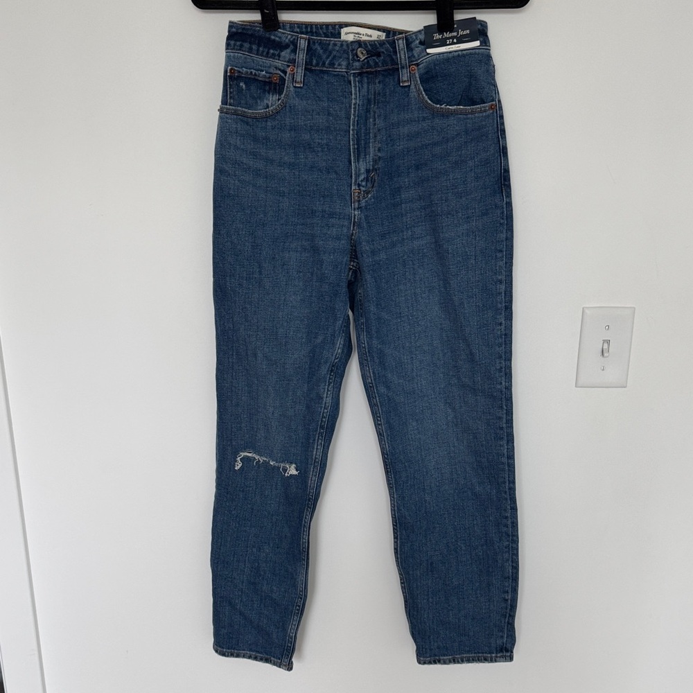 Abercrombie & Fitch NWT The Mom Jean, High Rise Curve Love - Size 27/4